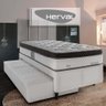 Cama Box Herval Solteiro Lofty com Cabeceira, 62x88x188cm, M. Ensacadas, Cama Auxiliar - 1