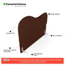 Ver imagem 3 de Cabeceira Orgânica Cama Box King Size Sea 195cm com Frame Suede Marrom - Desk Design