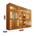 Ver imagem 5 de Guarda Roupa Madri 6 Portas Reflectas 6 Gavetas 100 MDF - Mademarcs