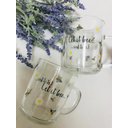 Ver imagem 2 de Kit Conjunto com 2 Canecas de Vidro Abelhinhas 225ml