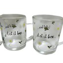 Ver imagem 1 de Kit Conjunto com 2 Canecas de Vidro Abelhinhas 225ml