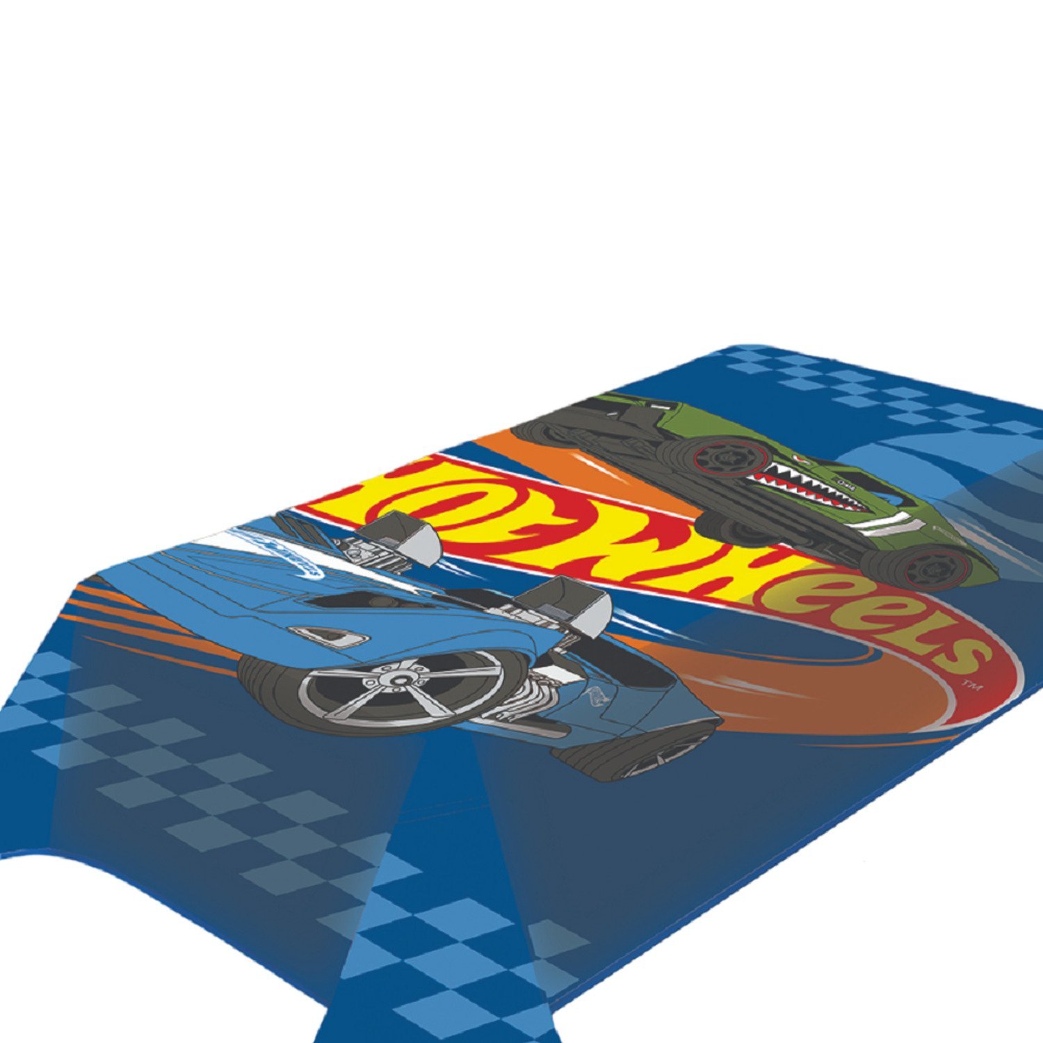 Cobertor Raschel Plus Juvenil Mattel Hot Wheels Race Team 150cm X 200cm - 1