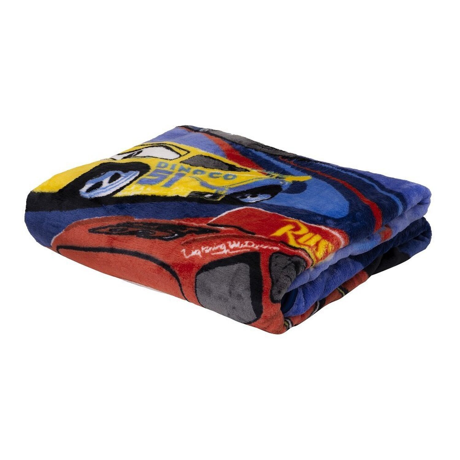 Cobertor Raschel Plus Juvenil Disney Cars Racing Hero 1,50 M X 2,00 M Az/cd - 1