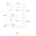 Ver imagem 7 de Suporte Preto Moderno Maclavi Móveis: Ideal para Micro-ondas e Forno - 65x84x45cm