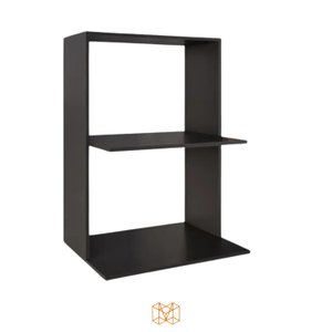 Suporte Preto Moderno Maclavi Móveis: Ideal para Micro-ondas e Forno - 65x84x45cm