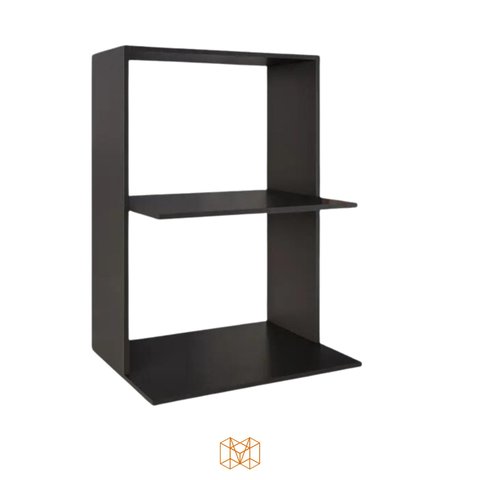 Suporte Preto Moderno Maclavi Móveis: Ideal para Micro-ondas e Forno - 65x84x45cm