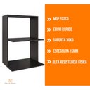 Ver imagem 5 de Suporte Preto Moderno Maclavi Móveis: Ideal para Micro-ondas e Forno - 65x84x45cm