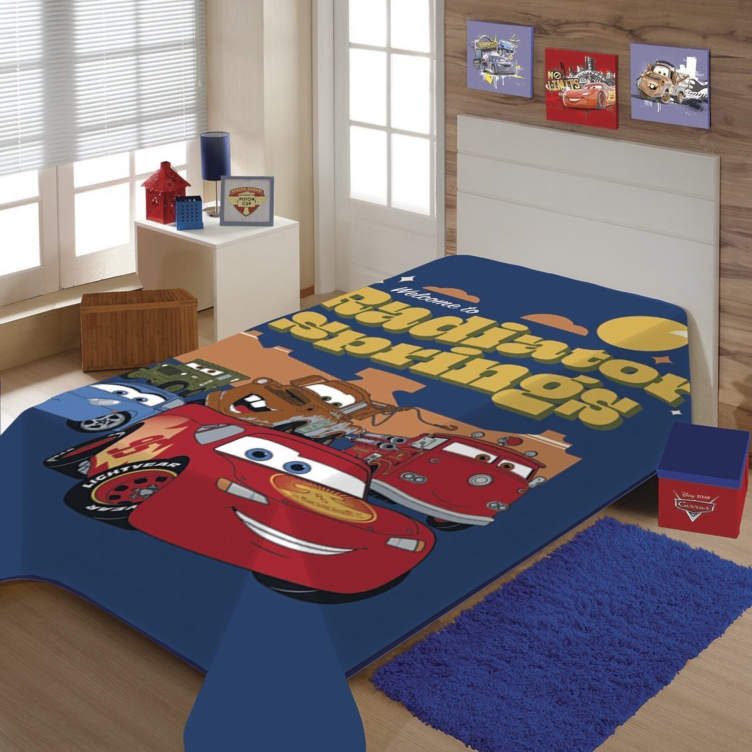 Cobertor Raschel Juvenil Disney Carros Radiator 150 Cm X 200 Cm - 2