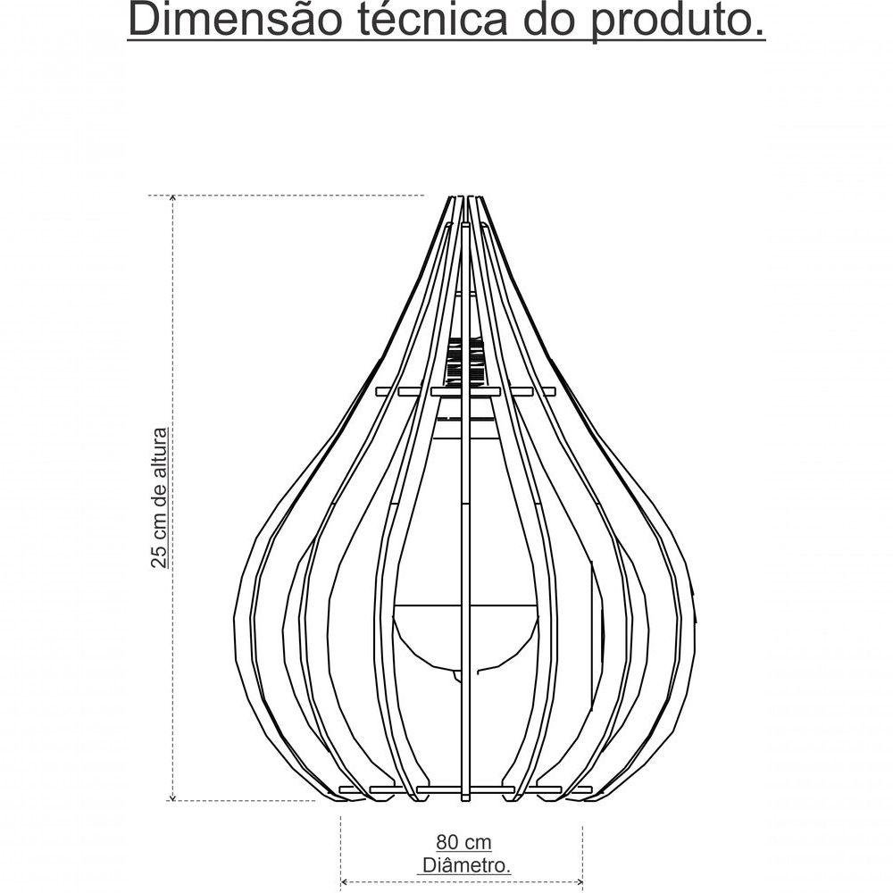 Luminária Teto Lustre Pendente Balcão Cozinha Sala 5 Chile Cor:vermelho - 3