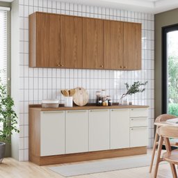 Cozinha Compacta 5 Peças com com Tampo Yasmin Espresso Móveis - 1