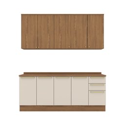 Cozinha Compacta 5 Peças com com Tampo Yasmin Espresso Móveis - 4