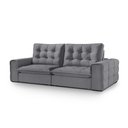 Ver imagem 4 de Sofá Retrátil e Reclinável Galliano 2,10m - Fortbello Estofados:grafite