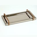 Ver imagem 1 de Bandeja Espelhada Liz com Alça Cobre