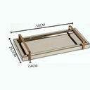 Ver imagem 3 de Bandeja Espelhada Liz com Alça Cobre