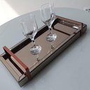 Ver imagem 2 de Bandeja Espelhada Liz com Alça Cobre