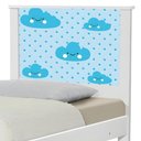 Ver imagem 4 de Cama Solteiro com Cabeceira Adesivada Nuvem Menino