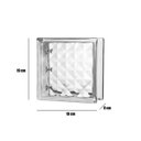 Ver imagem 5 de Tijolo de Vidro 19 X 19 X 8 Cm Lapidado Translúcido 06 Unidades Tradestar