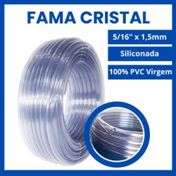 Mangueira Cristal Siliconada FAMA - 5/16x1,5 CRISTAL SILICONADA NÍVEL 50 metros - 3