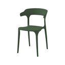 Ver imagem 2 de Kit 4 Cadeiras Empilháveis Valéria Rivatti 48,5 (largura) Assento e Base em Pp Verde Mata