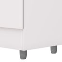 Ver imagem 3 de Guarda Roupa Solteiro 103cm com Espelho Mayra Flex Branco V02 - Mpozenato