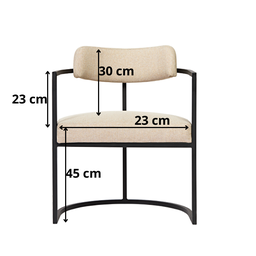 Kit 02 Poltronas Ohio Linho Bege Estrutura Dourado - 8