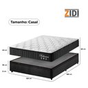 Ver imagem 5 de Cama Box Baú Casal Preto + Colchão Molas Ensacadas Zidi Bahamas 138x188x66cm
