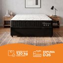Ver imagem 6 de Cama Box Baú Casal Preto + Colchão Molas Ensacadas Zidi Bahamas 138x188x66cm