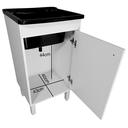 Ver imagem 3 de Tanque 26l com Gabinete 46cm 1 Porta + Sifão Entregue Montado Cor: Tanque Preto