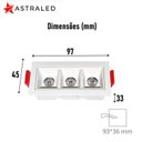 Ver imagem 4 de Spot Embutir Downlight Retang 6w 4000k 480lm 24º Ip20 Branco/branco-astraled