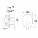 Ver imagem 2 de Monocomando de Banheira e Chuveiro L20