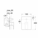 Ver imagem 2 de Monocomando de Banheira e Chuveiro Escuadra