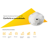Máscara Descartável Pff2 8822 com 10un com Válvula 3m - 3