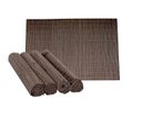 Ver imagem 1 de Jogo Lugar Americano Bambu Marrom 45x30cm 4 Peças - Yangzi