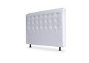 Ver imagem 1 de Cabeceira De Cama Box Ana King 195cm X 118cm Couro Branco Ms Decor