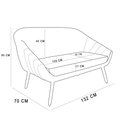 Ver imagem 7 de Kit 01 Namoradeira 02 Lugares e 01 Poltrona Giovana Linho Cinza A05 Pés Palito de Ferro - D'Rossi