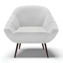 Ver imagem 4 de Kit 01 Namoradeira 02 Lugares e 01 Poltrona Giovana Linho Cinza A05 Pés Palito de Ferro - D'Rossi