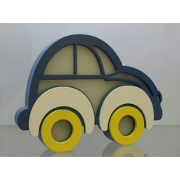 Luminária de Mesa Fusca - LMM-07A BH BABY KIDS Bateria 9V - 7