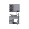 Kit com 2 Gabinetes para Banheiro com Cuba e Espelheira Turin - 3