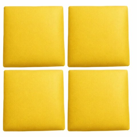 Kit 4 Assento Quadrado Estofado (30 Cm) em Corino para Banqueta ou Cadeira Assento para Reposição Ba
