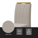 Ver imagem 6 de Kit 2 Cadeiras para Sala de Jantar Portinari Bege