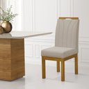 Ver imagem 3 de Kit 2 Cadeiras para Sala de Jantar Portinari Bege