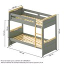 Ver imagem 3 de Beliche com LED Lateral Petit Casatema MadeiraOriginals Verde/Mel