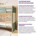 Ver mais imagens de Beliche com LED Lateral Petit Casatema MadeiraOriginals Verde/Mel