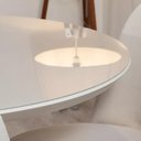 Ver imagem 4 de Mesa de Jantar Bennett Redonda 115 Cm - Natural C/ Vidro Off White