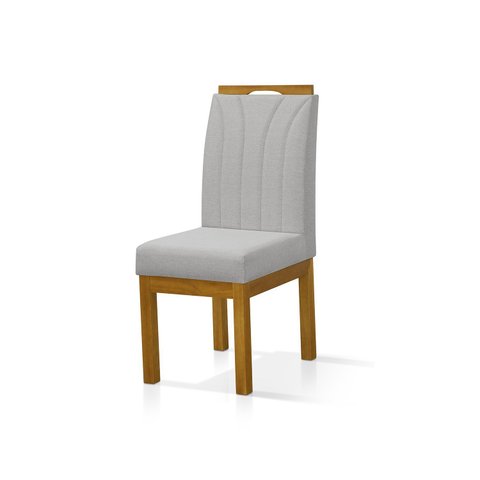 Kit 2 Cadeiras para Sala de Jantar Portinari Cinza