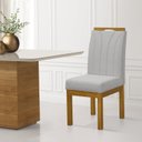 Ver imagem 3 de Kit 2 Cadeiras para Sala de Jantar Portinari Cinza