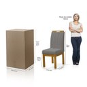 Ver imagem 4 de Kit 2 Cadeiras para Sala de Jantar Portinari Cinza