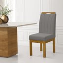 Ver imagem 3 de Kit 2 Cadeiras para Sala de Jantar Portinari Cinza