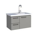 Ver imagem 2 de Kit com 2 Gabinetes para Banheiro em Aço 61,5cm Romã Cinza