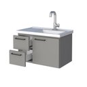 Ver imagem 6 de Kit com 2 Gabinetes para Banheiro em Aço 61,5cm Romã Cinza